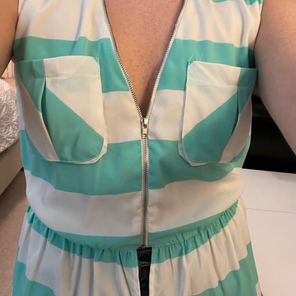 Mint and white stripe tank - Picture 5 of 6